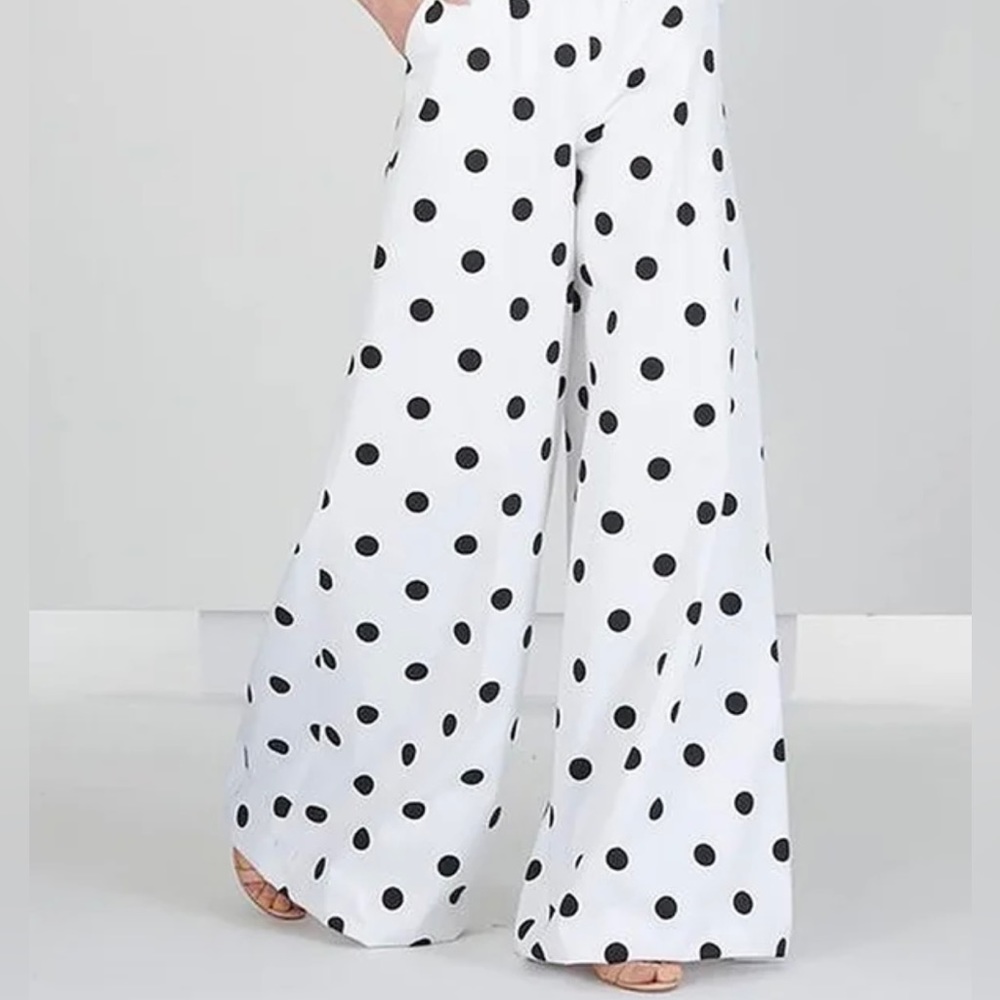 Loose Wide leg polka dot pants